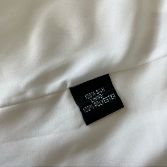 Linda Allard Ellen Tracy Silk Chiffon Crinkle Overlay Shell Tank Top Sleeveless - Picture 5 of 6